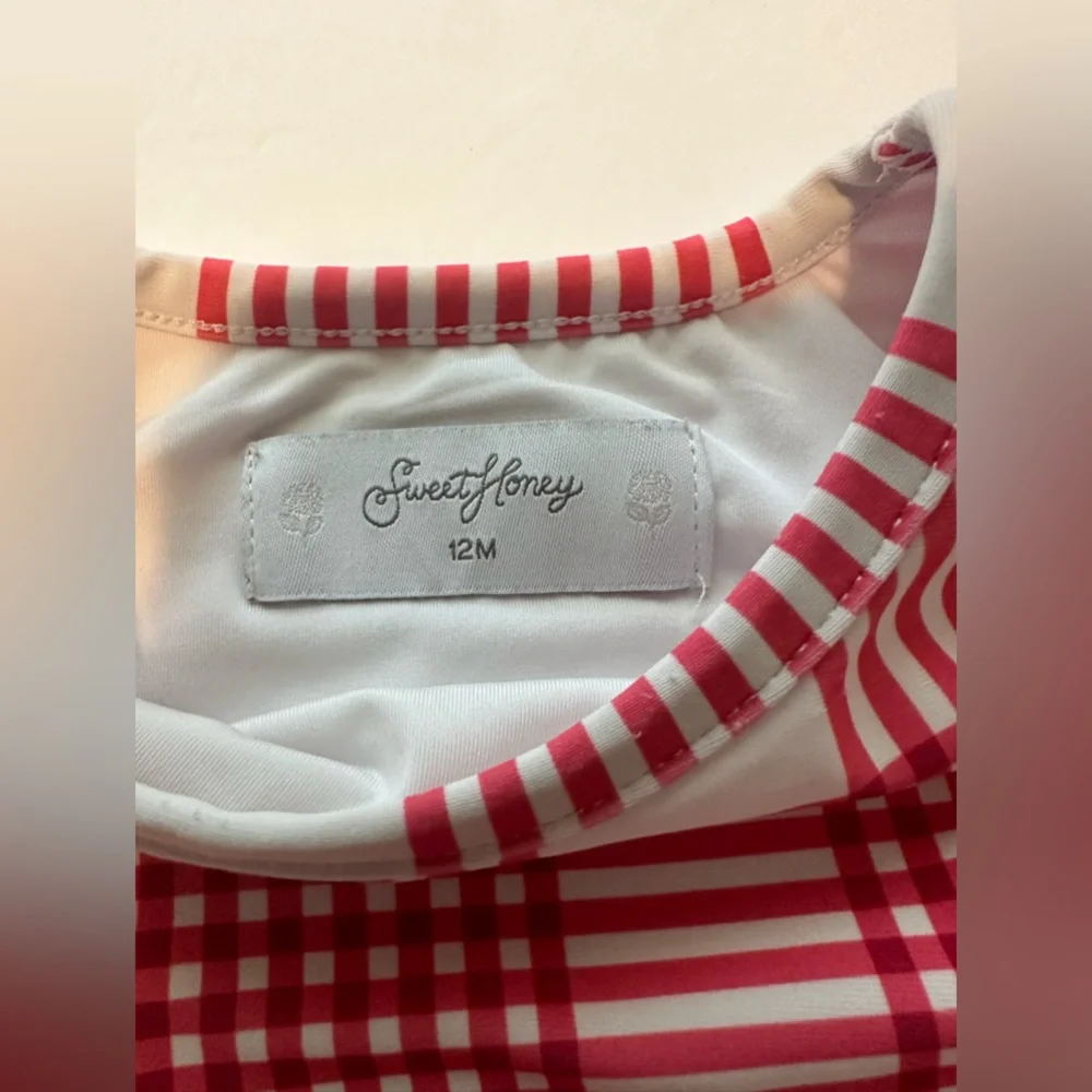 12M SweetHoney Picnic Plaid Swim Suit